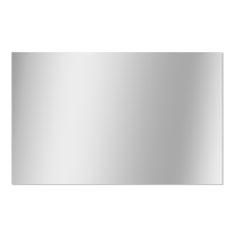 Miroir bord polis 80x50cm